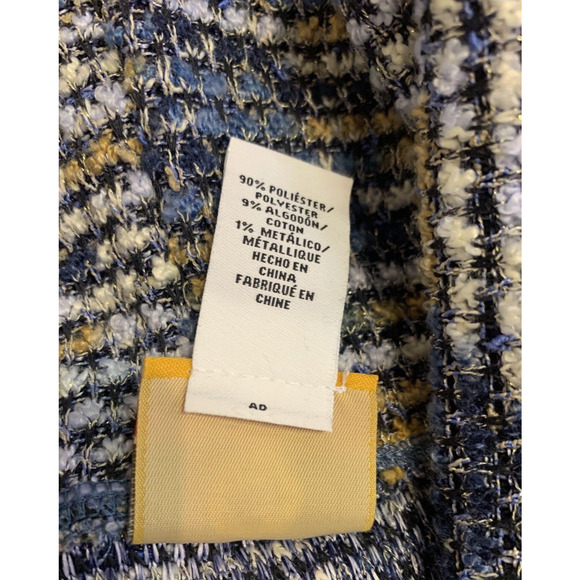 Ruby Road Sweater Womens Plus Size 1X Textured Woven Fabric Blue Boho Turtleneck - Picture 7 of 11